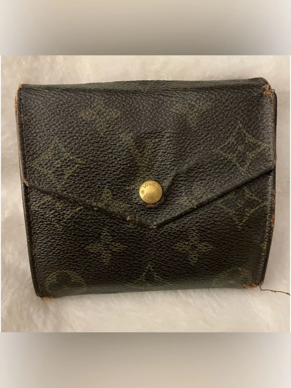 Vintage LOUIS VUITTON LV Monogram Brown Elise Men’s Wallet